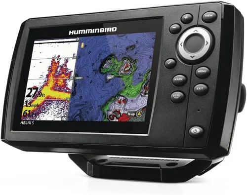 Vista 3 de Humminbird Helix 5 Chirp GPS G3 Fish Finder y kit de montaje de cardán