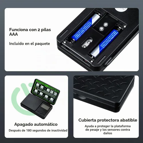 Vista 9 de Mcbazel Digital Pocket Scale 500g x 0.01g, 7 Units, 180s Auto Off, Backlit