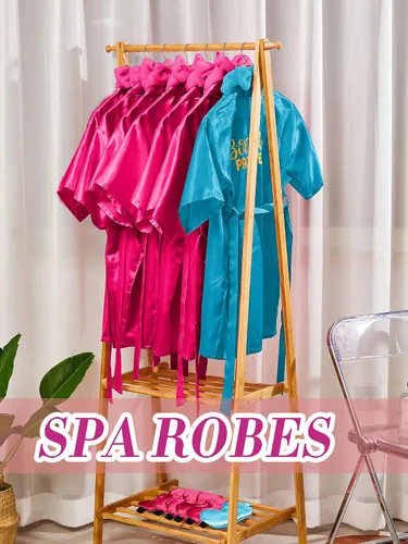 Vista 7 de 24 piezas de suministros para fiesta de cumpleaños de niñas, talla 8, azul