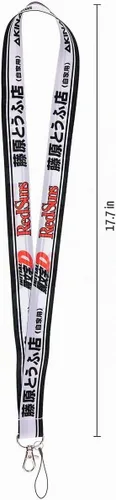 Vista 2 de Initial D Akagi RedSuns Manga Anime 17.7" Cuello Lanyard Holder ID Badge Mobile Phone Pin Correa por Pinstant