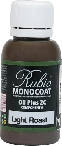 Vista 85 de Rubio Monocoat Muestra de Tinte y Acabado para Madera - Niebla 5% Aceite Plus Parte A Aceite de linaza para madera de secado rápido y ecológico