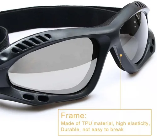 Vista 4 de Gafas de protección UV para exteriores, gafas de sol militares, gafas tácticas