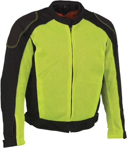 Vista 11 de Milwaukee Leather MPM1793 Chaqueta de Motociclista de Malla Blindada Negra para Hombre - Chaqueta de Motociclista para Todas las Estaciones