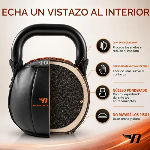 Vista 3 de Bionic Body by Kim Lyons - Pesa rusa suave con asa, peso suave para entrenamiento de fuerza, acondicionamiento, entrenamiento de núcleo y cuerpo