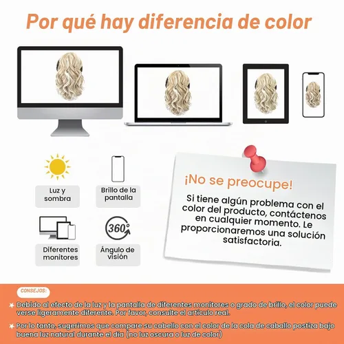 Vista 6 de SEIKEA Highight - Extensión de cola de caballo de 10 pulgadas, corta, gruesa, ondulada, suave, de aspecto natural, clip en una pieza, cola de Marrón