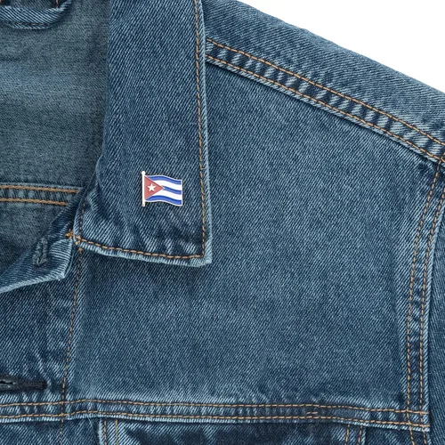 Vista 6 de Cuba - Pin de solapa esmaltado para el país, hecho de metal, sombrero de recuerdo para hombres y mujeres, patriótico cubano
