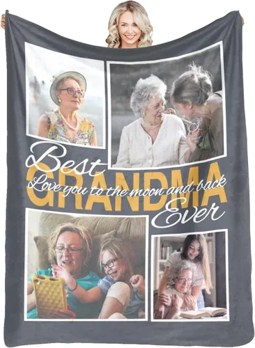 Vista 34 de Manta personalizada con fotos, mantas personalizadas con imagen para madre, padre, niños, hermana, amigos, parejas, cumpleaños, 1 foto, 30 x 40