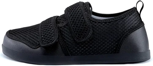 Vista 7 de Sisttke Zapatos para diabéticos para mujeres y hombres, ajustables, para artritis, edema, para casa, pies hinchados, zapatos extra anchos
