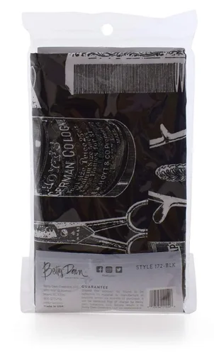 Vista 9 de Betty Dain Delantal de peluquero vintage, negro