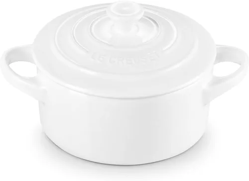 Vista 12 de Le Creuset Mini Cocotte redonda de gres, 237 ml, alcachofa