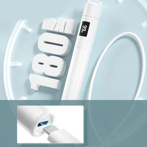 Vista 6 de Secador de uñas portátil de 3 W, lámpara LED de curado de gel UV para secado rápido, lámpara de uñas de mano recargable por USB con mango