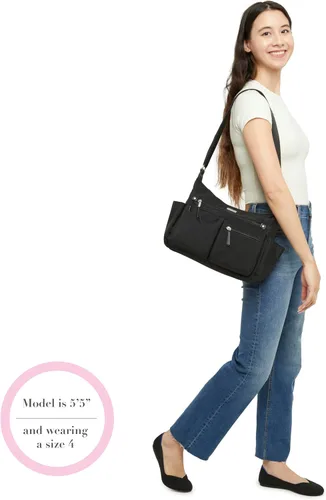Vista 7 de Baggallini Anywhere Large Hobo with RFID Phone Wristlet