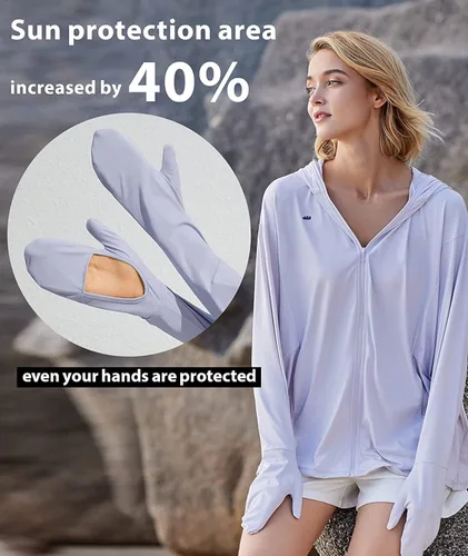 Vista 4 de BENEUNDER Women's UPF 50+ Jacket with Comprehensive Sun Protection and Cooling Technology