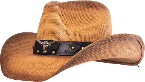 Vista 14 de GrinderPUNCH sombrero de vaquero clásico con la bandera americana Bandera antigua