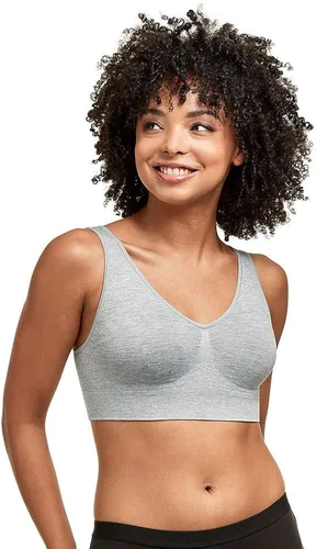 Vista 2 de Hanes Womens Wireless Bra, Full-Coverage Pullover Stretch-Knit Bra, Smoothing T-Shirt Bra