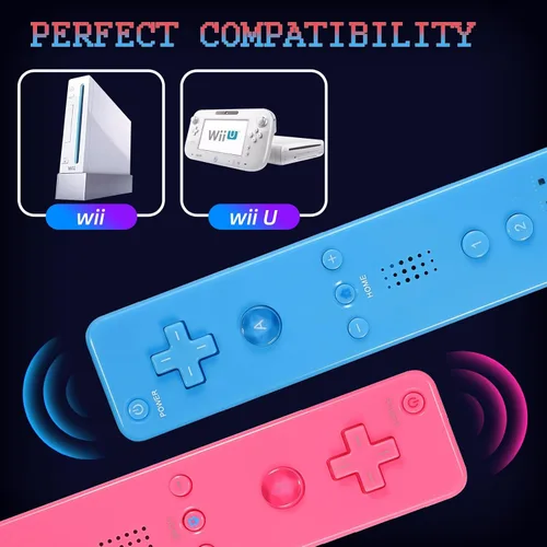Vista 26 de Yosikr Controller for Wii, Remote Controller for Wii with Silicone Case and Wrist Strap Compatible for Wii/Wii U (2 Pack, White and White)