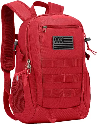 Vista 10 de ArcEnCiel 10L/20L Mini X-Small Mochila Táctica MOLLE Mochila de Día Equipo de Equipaje para Acampada con Parche