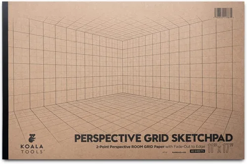 Vista 14 de Koala Tools Bloc grande de dibujo con perspectiva (1 y 2 puntos)