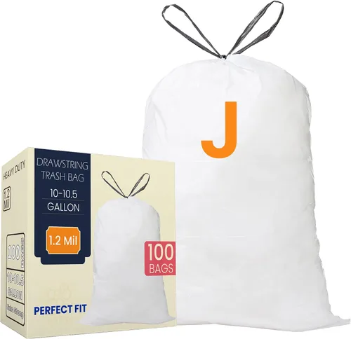 Vista 11 de Code Q - Bolsas de basura resistentes con cordón de 13 a 17 galones, compatibles con Simplehuman Code Q, bolsas de basura de 13-17 galones