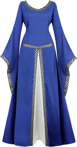 Vista 134 de Kranchungel - Vestidos renacentistas de estilo medieval/irlandés/campesino para mujer; disfraz de hada, para bailes