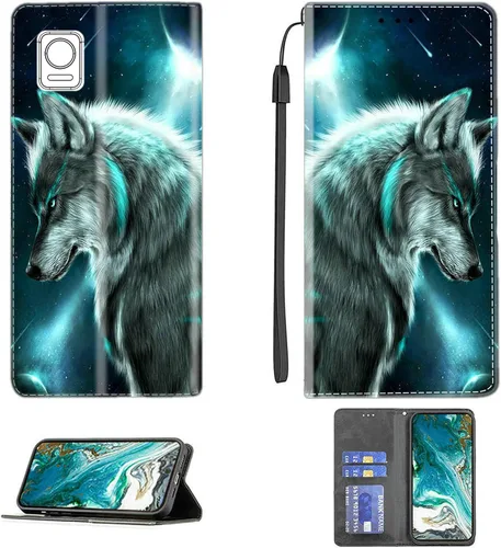 Vista 140 de Aroepurt Funda para UMIDIGI G1 Plus compatible con UMIDIGI G1 Plus Funda para teléfono Funda de piel sintética con función atril magnética CPT15