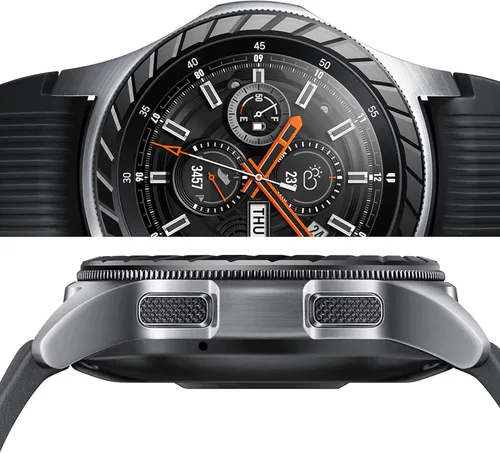 Vista 2 de BaiHui - Anillo de bisel compatible con Galaxy Watch de 1.81 pulgadas / Galaxy Gear S3 Frontier y anillo bisel clásico, cubierta de protección