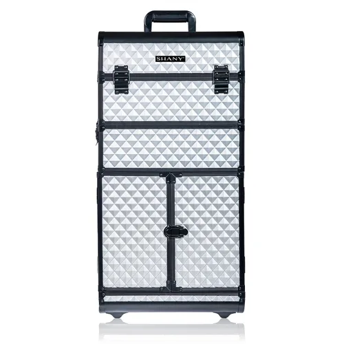 Vista 10 de Shany Rebel Series Pro Artistas de maquillaje Rolling tren y Trolley Case