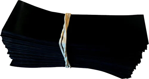 Vista 11 de 45 x 23 mm Banda Termocontraíble Perforada NEGRA para Botellas de Líquidos de Muchos Tipos Se Ajusta a Diámetros de 3/4" a 1" - Paquete de 250 A)