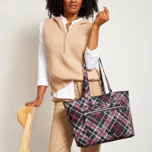 Vista 10 de Vera Bradley Bolsa de trabajo de sarga de alto rendimiento para mujer