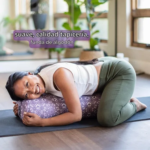 Vista 5 de Hugger Mugger Soporte estándar para yoga - Firme, de apoyo, hecho a mano, duradero Aguamarina