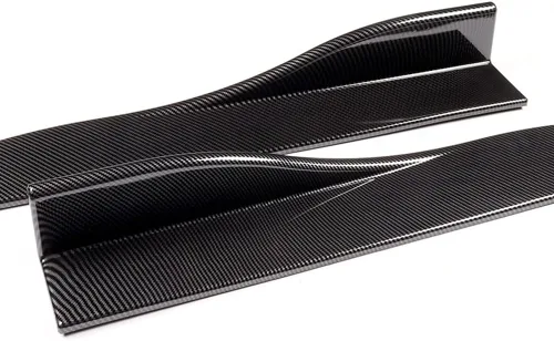Vista 6 de Q1-TECH, 9 piezas de difusor de parachoques delantero y falda lateral compatible con Nissan 370Z 2013-2020, alerón de parachoques delantero, divisor