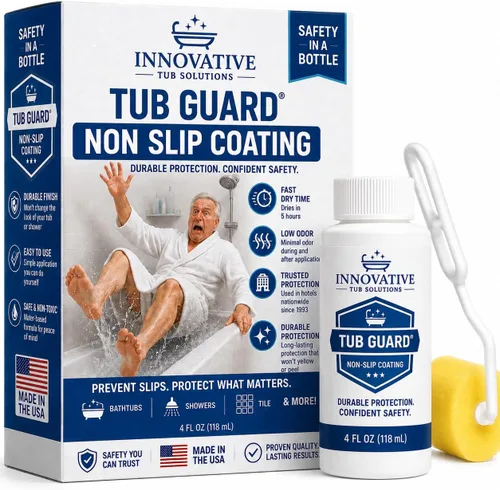 Vista 11 de Recubrimiento Antideslizante Tub Guard para Tina y Ducha - Secado Rápido y Ecológico - Blanco