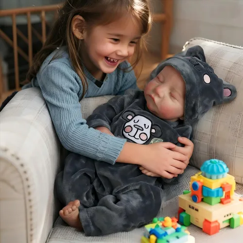Vista 5 de Muñecas Reborn Baby de 18 pulgadas realista con cuerpo de vinilo completo, muñecas de bebé realistas de la vida real para niños a partir de 3 años