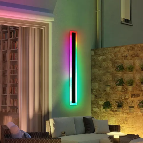 Vista 31 de Luces de Pared Modernas para Exterior de Casa, Apliques de Pared al Aire Libre de 23.6 Pulgadas, 3 Luces Color 3000K/4500K/6000K, Resistente al Agua