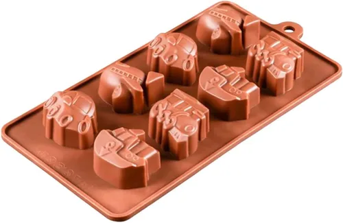 Vista 8 de Molde de silicona para coche 8 moldes de caramelo de silicona molde de chocolate s hornear molde de chocolate molde de chocolate moldes de silicona