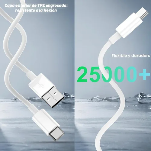 Vista 6 de Cable Carplay de coche para iPhone 15/16/17, cable de carga rápida USB A a USB C de 3 pies, paquete de 2 unidades compatible con Apple 17 Pro Max/16