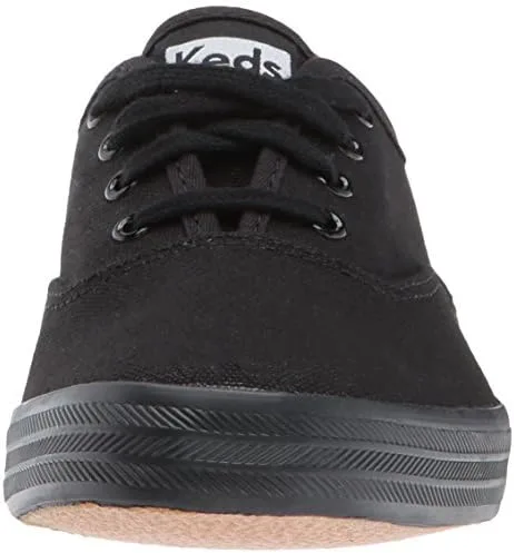 Vista 4 de Keds Tenis de lona Champion para mujer, Negro (Black Canvas)