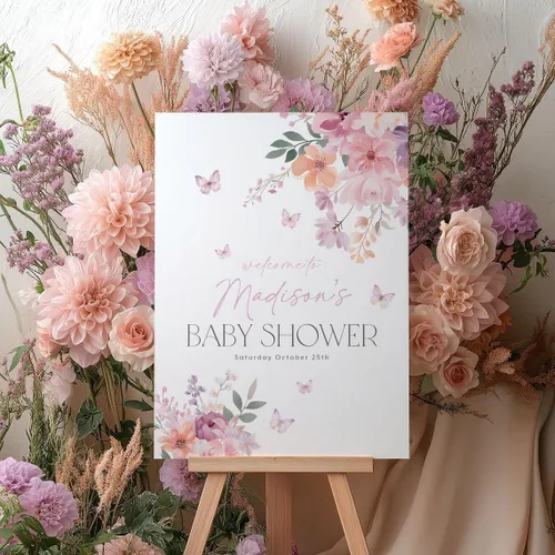 Vista 15 de Letrero de bienvenida personalizado para baby shower, cartel de bienvenida de baby shower, cartel de bienvenida para baby shower, baby shower