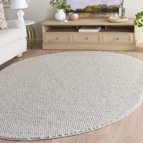Vista 81 de SAFAVIEH Natura Collection - Alfombra decorativa, 2 x 3 pies, color beige, mezcla de lana hecha a mano, diseño texturizado, ideal para pasillo