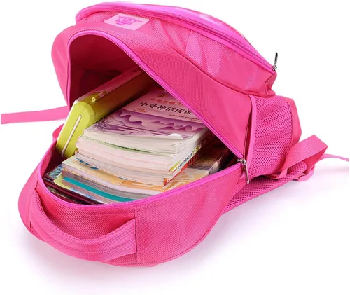 Vista 6 de YQSGT Mochila rosa para niñas mochila para niños y niñas bolsa escolar de dibujos animados bolsa de viaje escolar Style-1 L Viajar