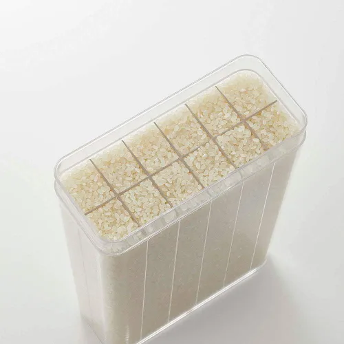 Vista 5 de Yamazaki Home Tower Grain Container almacenamiento y organización de alimentos, tamaño único, blanco