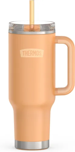 Vista 17 de THERMOS Taza Portavasos de Acero Inoxidable - 40 Onzas, Verde Alpino - Vaso Térmico con Tapa y Popote, Además de Cierre Deslizante Resistente a Fugas