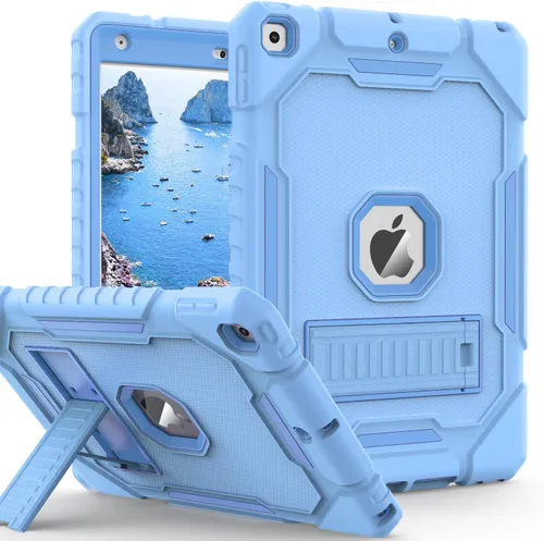 Vista 15 de ZoneFoker Funda para iPad de 9ª/8ª/7ª generación 2021/2020/2019 (10.2 pulgadas), Resistente de Servicio Pesado Grado Militar a Prueba de Golpes