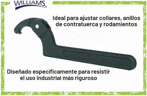 Vista 3 de Williams 1-1/4 a 3 llave de gancho ajustable SAE