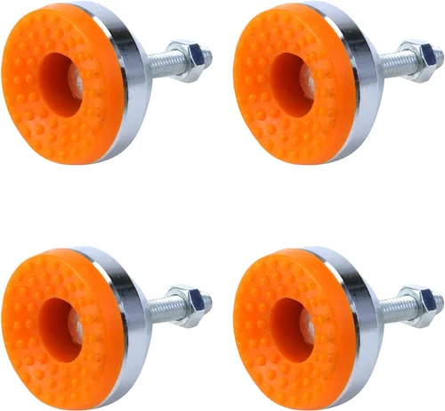 Vista 22 de Antrader 4pcs M8x50mm Ajustable Muebles Glides Antideslizante Nylon Reforzado Base Redonda 4.449 in Pie de nivelación