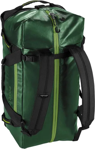 Vista 2 de Eagle Creek Migrate - Bolsa de viaje 100% reciclada, apertura de boca ancha y correas de mochila para guardar, Bosque, 60 L