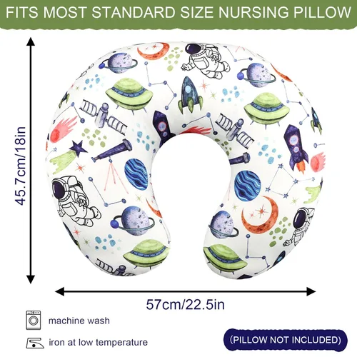 Vista 60 de Funda para almohada de lactancia TANOFAR, funda de almohada de lactancia neutral para bebés niños y niñas, funda de almohada de lactancia ultra