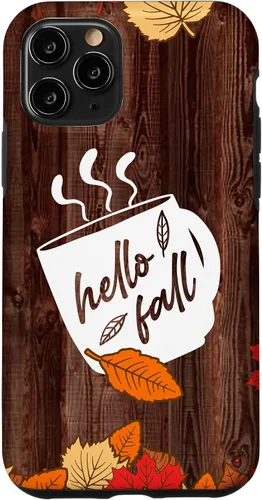 Vista 29 de Hello Fall Mug Maple Leaves Autumn Season Thanksgiving Gift Case for iPhone 17