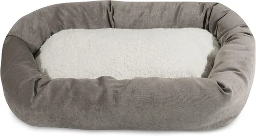 Vista 9 de Cama para perro de 24 pulgadas Apple Villa Collection Sherpa Bagel