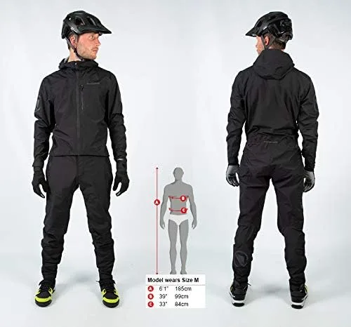 Vista 7 de Endura Traje de ciclismo impermeable SingleTrack para hombre, traje de lluvia MTB de una pieza